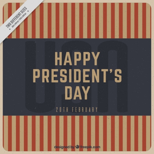 Vettore gratuito day background del presidente felice