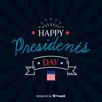 Free vector happy president's day