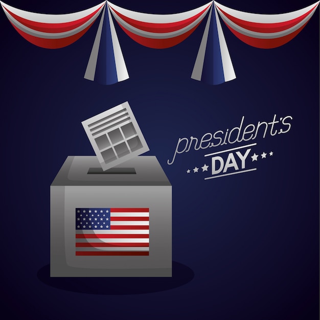 Free vector happy presidents day