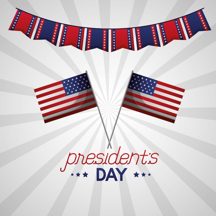 Free Vector happy presidents day