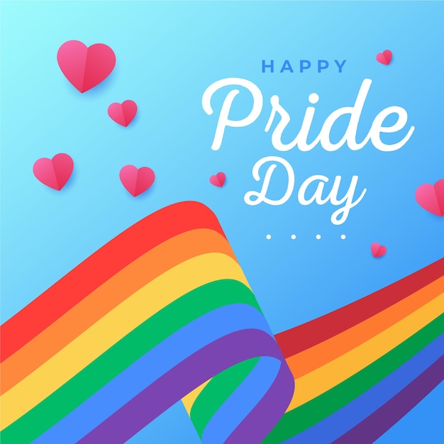 Free vector happy pride day