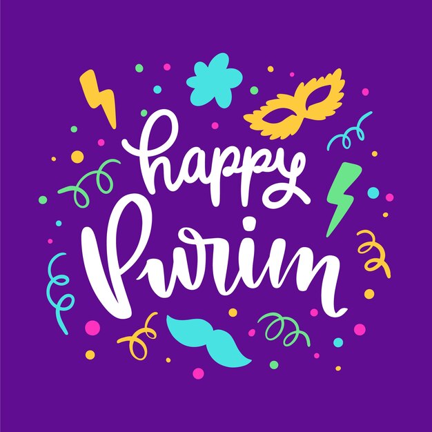 Happy purim day event design