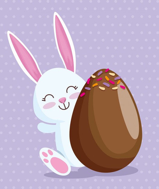 사탕과 행복 토끼와 초콜릿 달걀