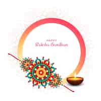 Free vector happy raksha bandhan celebration festival card background