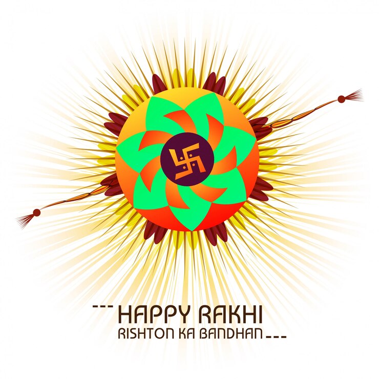 मुफ़्त वेक्टर happy raksha bandhan celebration greeting card