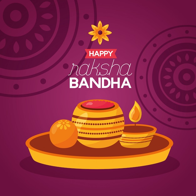 Felice celebrazione di raksha bandhan