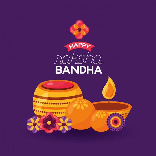 Счастливое празднование Ракша Бандхана