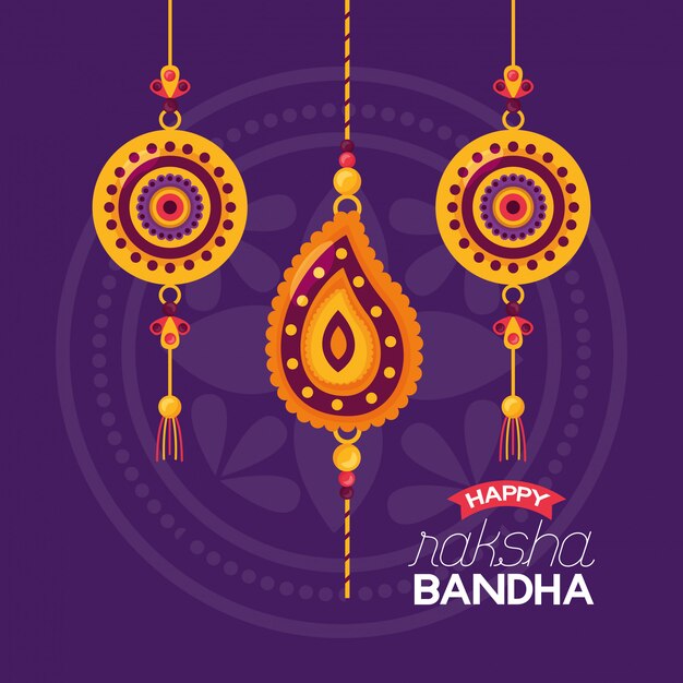 행복한 Raksha Bandhan 축하.