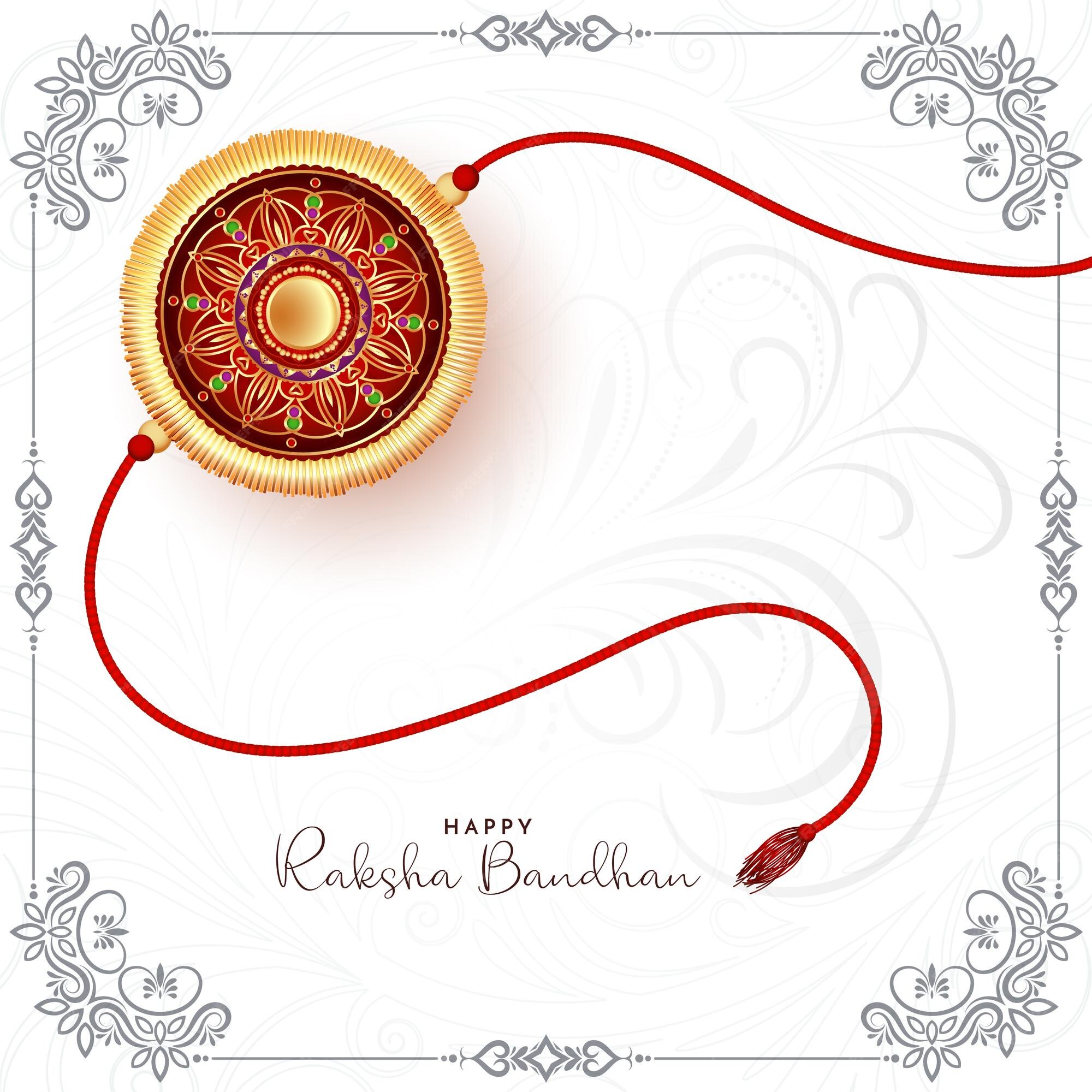 Free Vector | Happy raksha bandhan cultural indian festival background  design