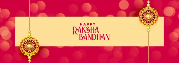 행복 한 raksha bandhan 축제 배너