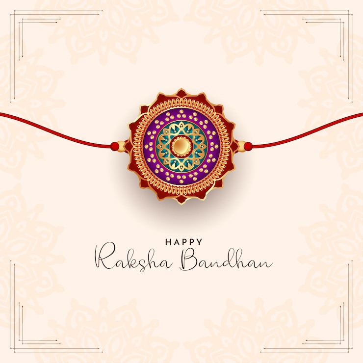Free Vector happy raksha bandhan hindu festival celebration card vector