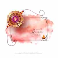 Free vector happy raksha bandhan indian cultural festival card