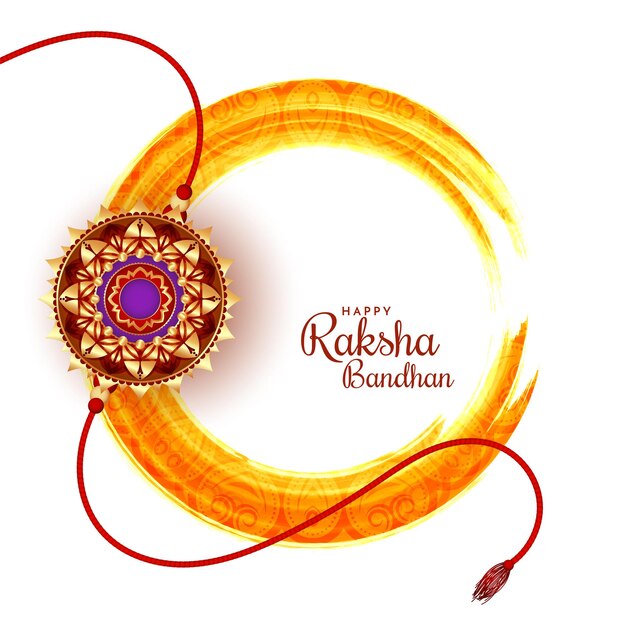 Happy Raksha Bandhan Индийский индуистский фестиваль приветствие фон