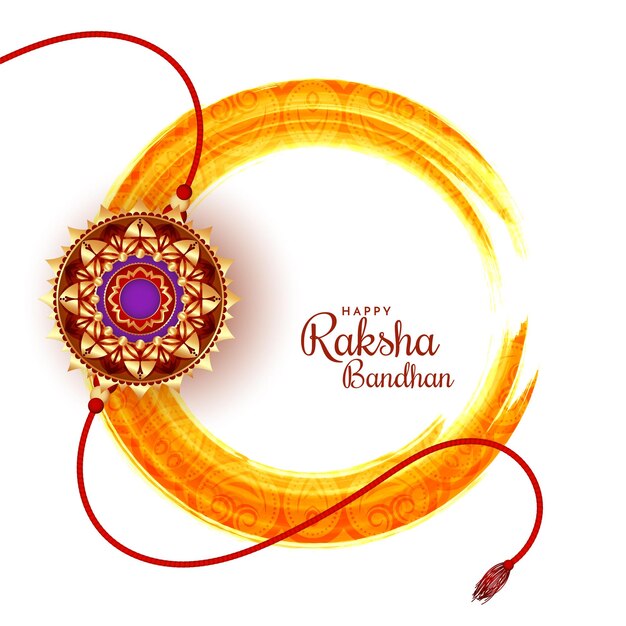 Happy Raksha Bandhan Indian hindu festival greeting background