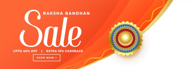 Happy raksha bandhan orange sale banner