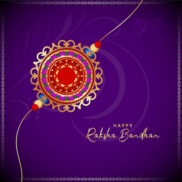 Happy raksha bandhan religious festival beautiful background