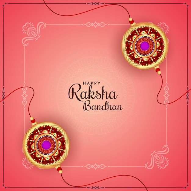 행복한 Raksha Bandhan 종교 축제 아름다운 배경