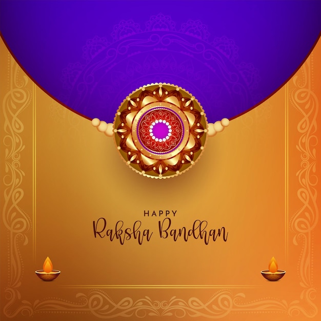 Happy raksha bandhan religious festival beautiful background