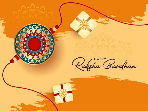 Happy Raksha Bandhan traditional festival beautiful background