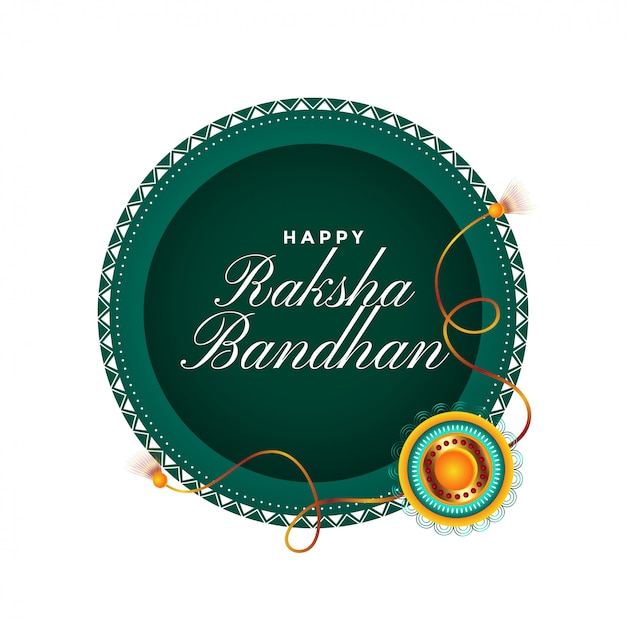 행복한 raksha bandhan 전통 축제 카드