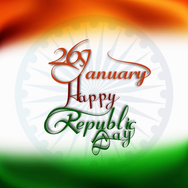 Free vector happy republic day card