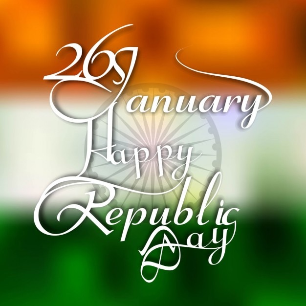 Free vector happy republic day card