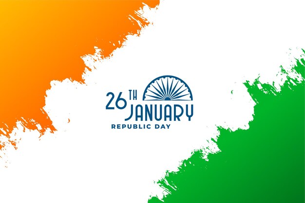 Happy republic day of india 26th january design