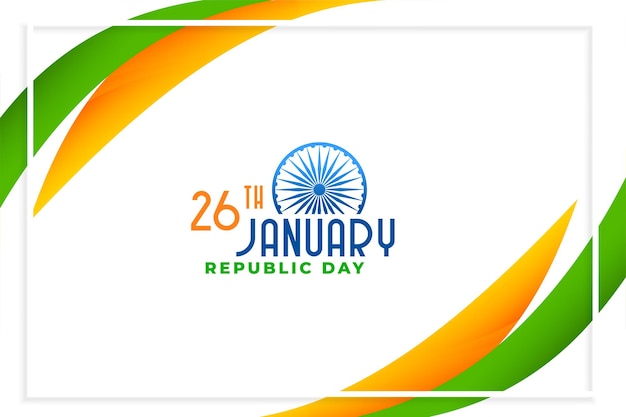 Happy republic day of india elegant design