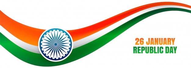 Free vector happy republic day in india