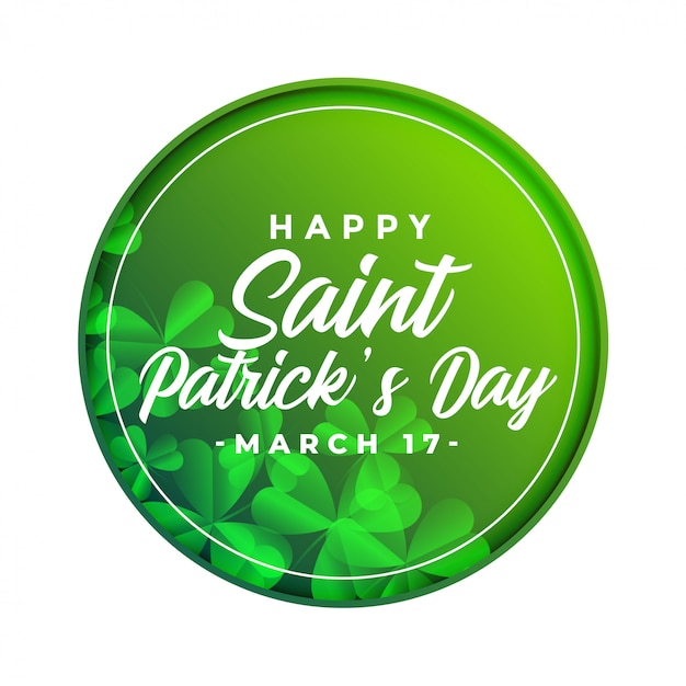 Happy saint patricks day celebration symbol