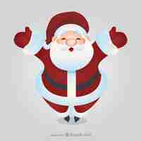 Vettore gratuito happy cartoon babbo natale