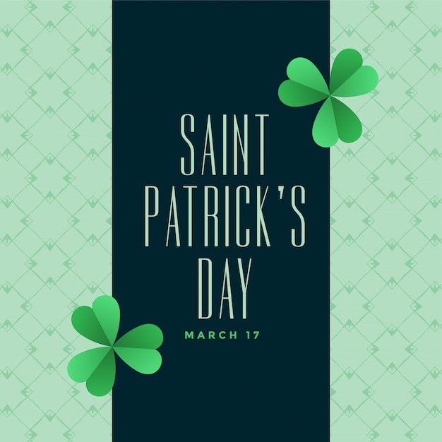 Free vector happy st patricks day elegant background