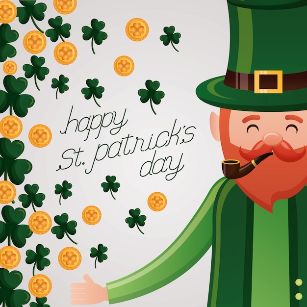 Free vector happy st patricks day greeting card