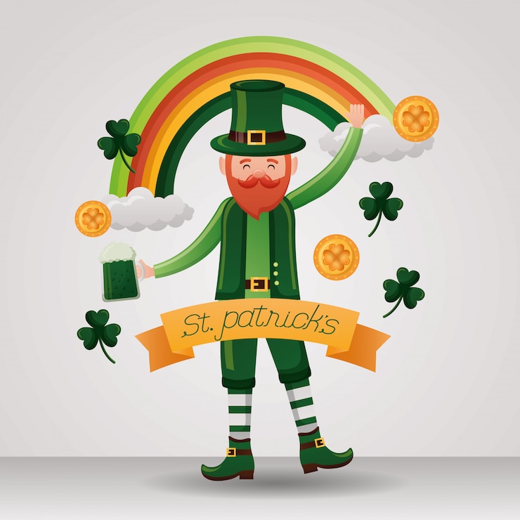Free Vector happy st patricks day