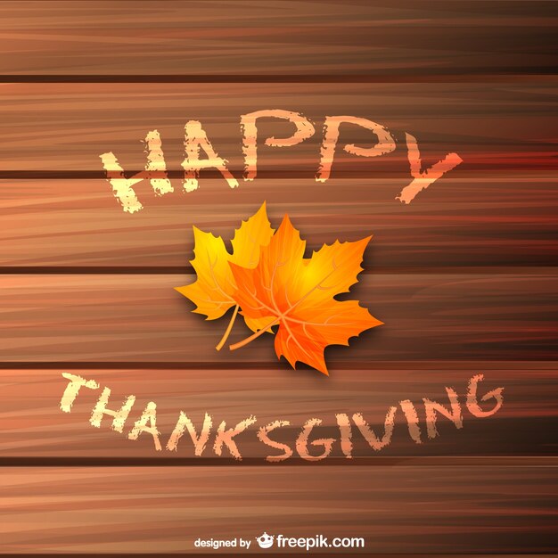 Happy Thanksgiving background with leaves