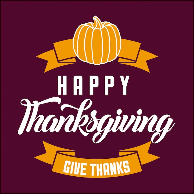 Free vector happy thanksgiving celebration