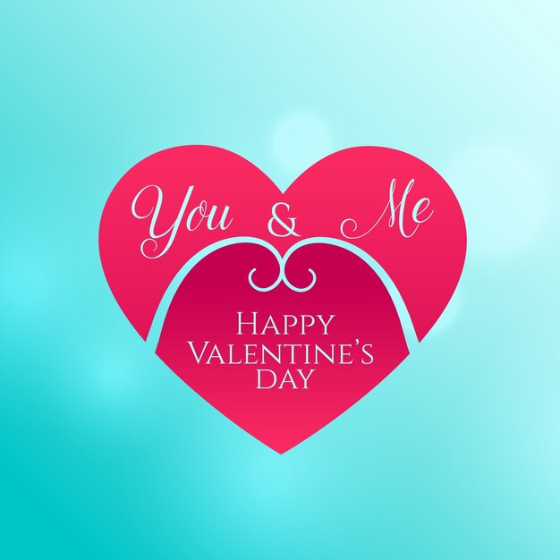 happy valentine's day background with heart shape