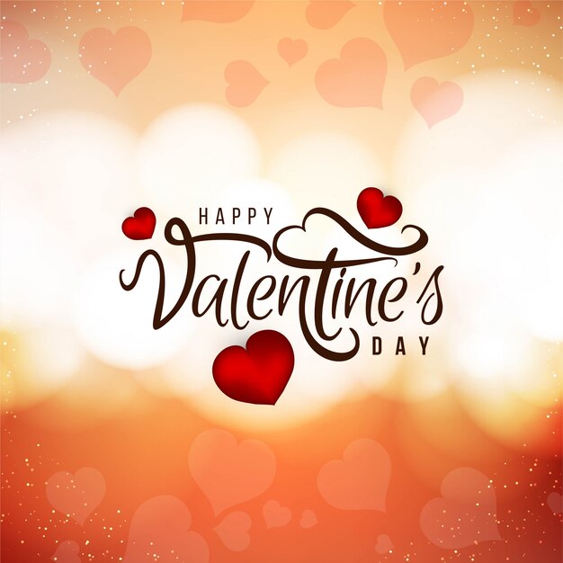 Happy Valentine's Day beautiful love background