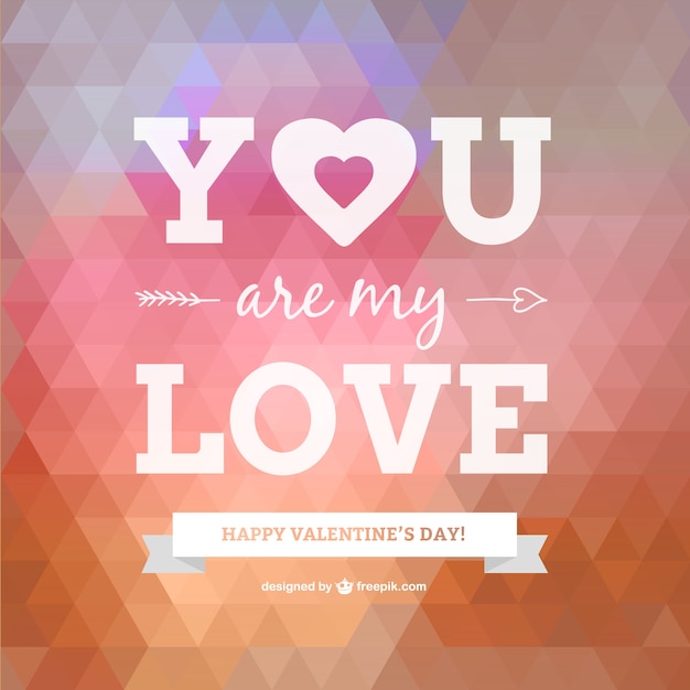 Free vector happy valentine's day card