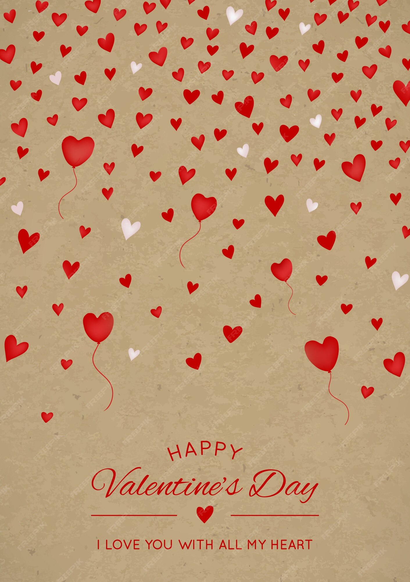 Valentine's Day Balloon And Heart. Free Happy Valentine's Day eCards