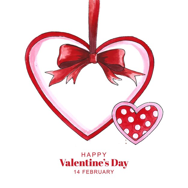 Happy valentine's day design in a romantic background