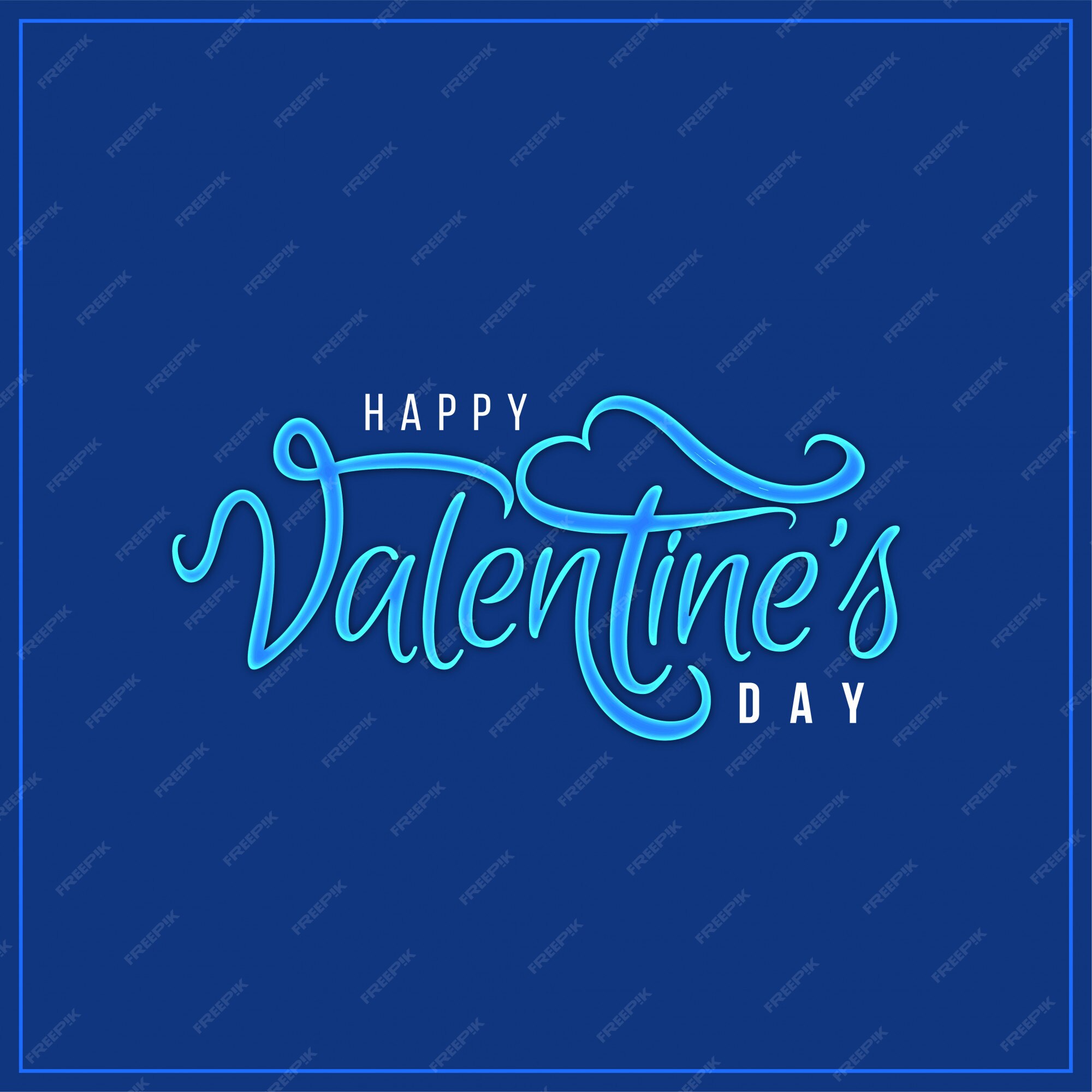 Free Vector | Happy valentine\'s day elegant blue background