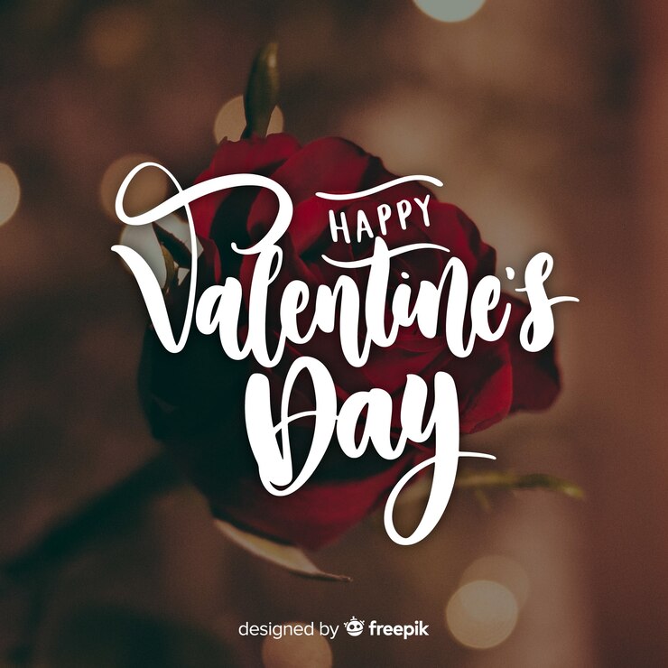 Free Vector happy valentine's day lettering
