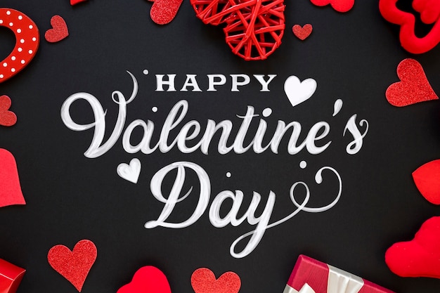 Free vector happy valentine's day lettering