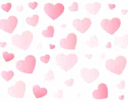 Vettore gratuito fondo adorabile del modello del cuore del giorno di san valentino felice