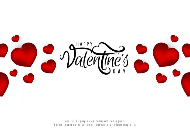 Happy Valentine's Day romantic background