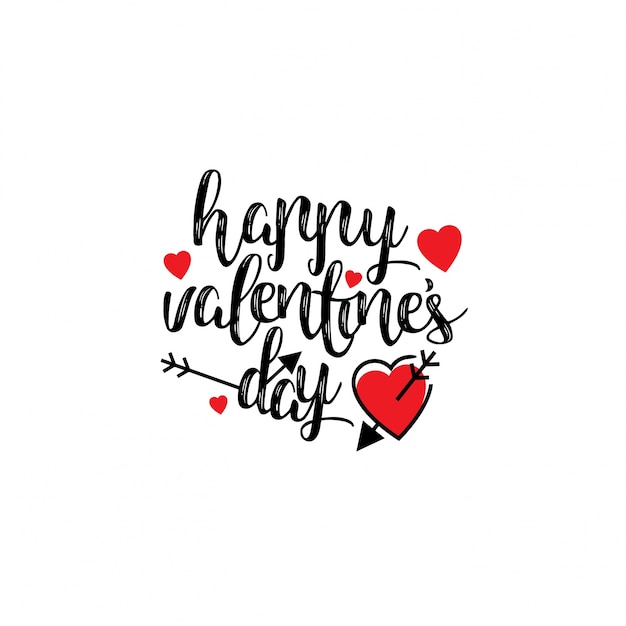 Free vector happy valentine's day stylish