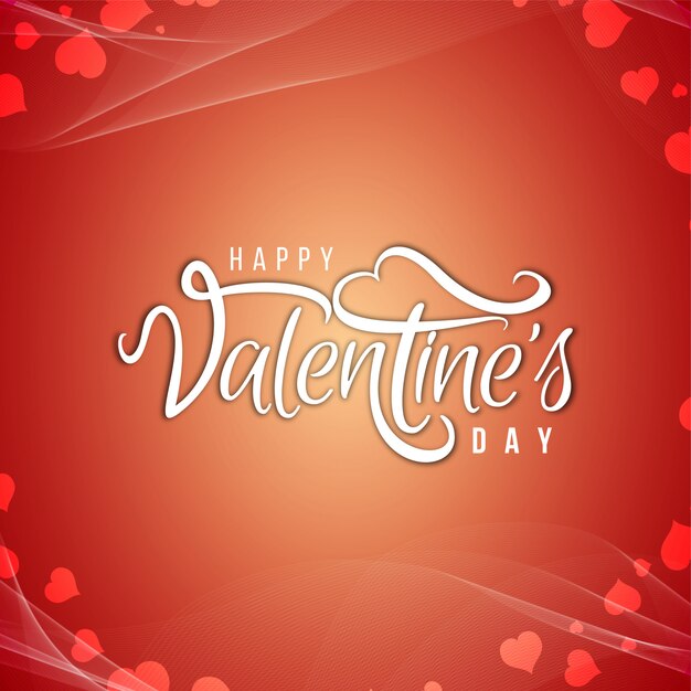 Happy Valentine's Day text design background