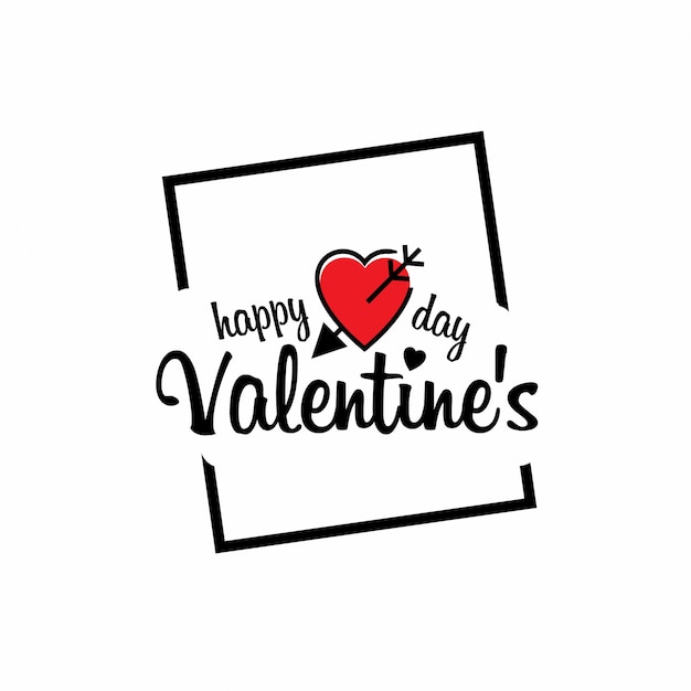 Happy Valentine's day with light background