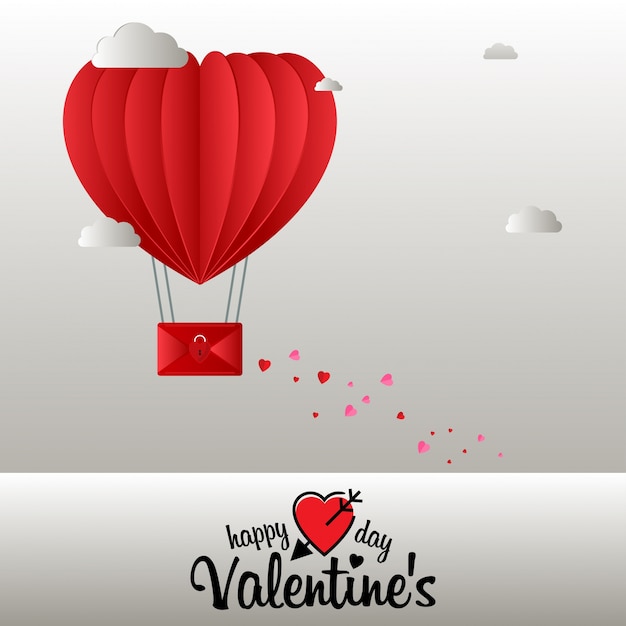 Happy Valentine's day with light background